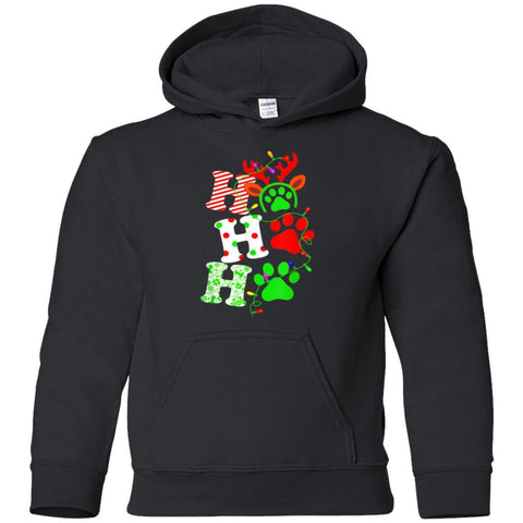 Hohoho Christmas Paw Dog Funny shirts G185B Gildan Youth Pullover Hoodie