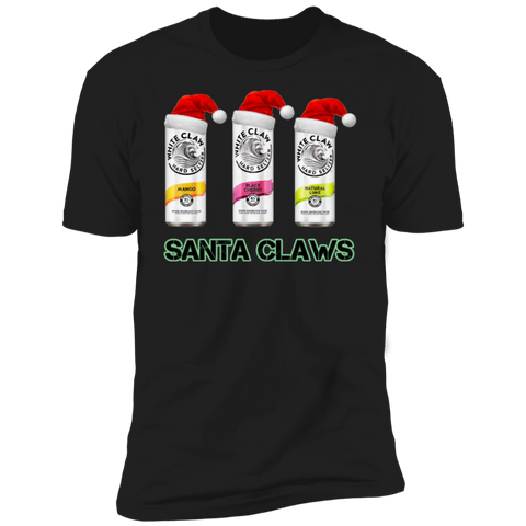 Santa Claws White Claw Christmas T Shirt NL3600 Next Level Premium Short Sleeve T-Shirt