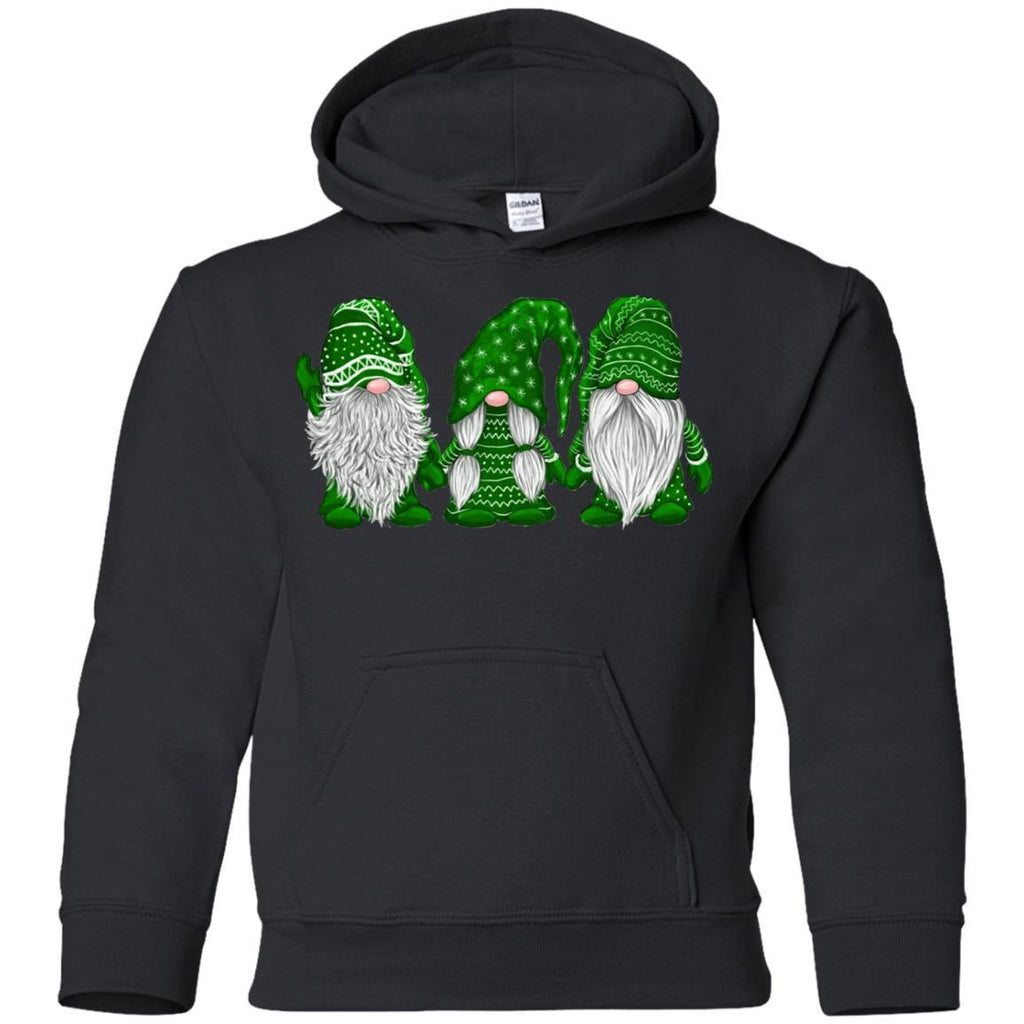 Scandinavian Green Gnomes Christmas shirts Green Gnomies Santa Gnome G185B Gildan Youth Pullover Hoodie
