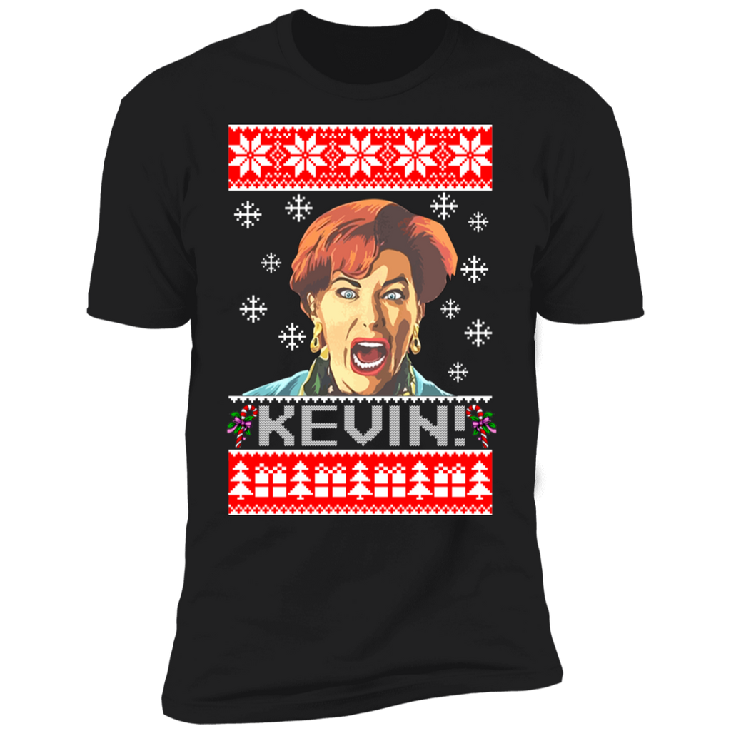 Kate McCallister - KEVIN Christmas Sweater Shirt NL3600 Next Level Premium Short Sleeve T-Shirt