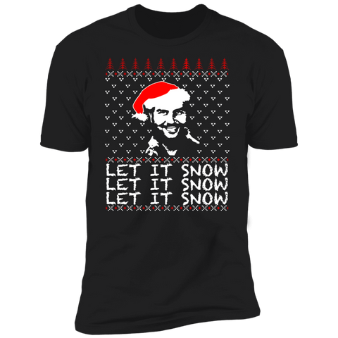 PABLO ESCOBAR LET IT SNOW CHRISTMAS UGLY SHIRT NL3600 Next Level Premium Short Sleeve T-Shirt