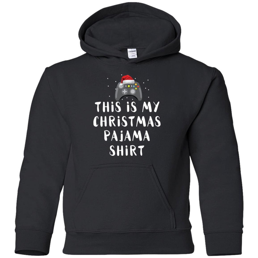 This is My Christmas Pajama Shirt Gamer Christmas G185B Gildan Youth Pullover Hoodie