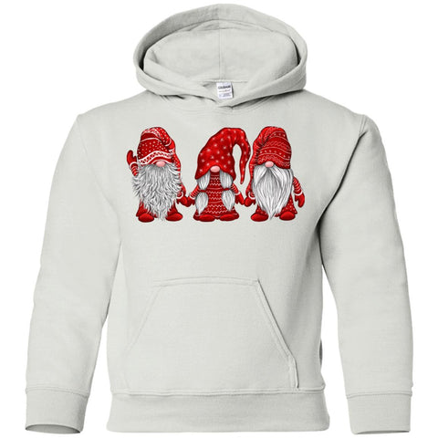Scandinavian Red Gnomes Christmas shirts Kids/Youth G185B Gildan Youth Pullover Hoodie