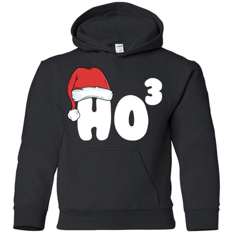 Ho3 Ho Ho Ho Santa Hat Christmas Funny Shirts G185B Gildan Youth Pullover Hoodie