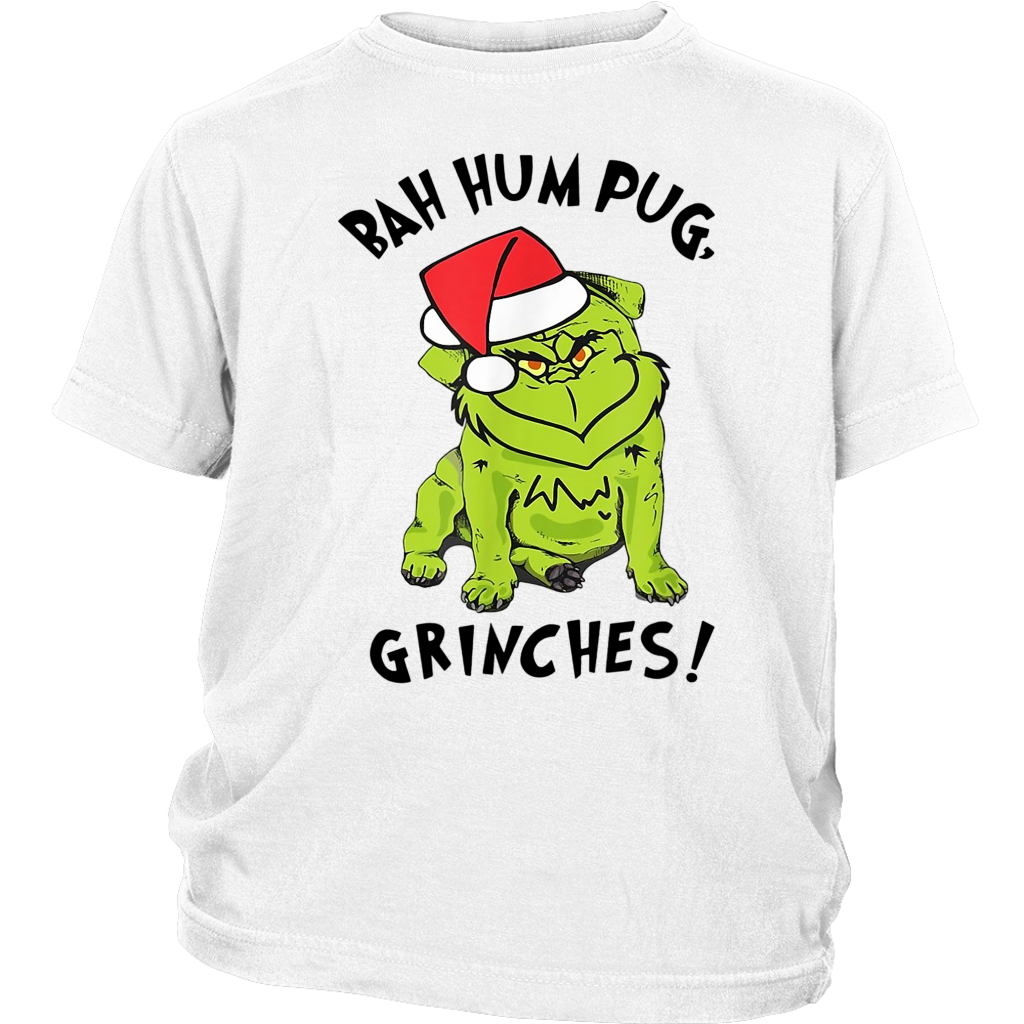 Funny Grinch Bah Humbug Santa Christmas shirts District Youth Shirt