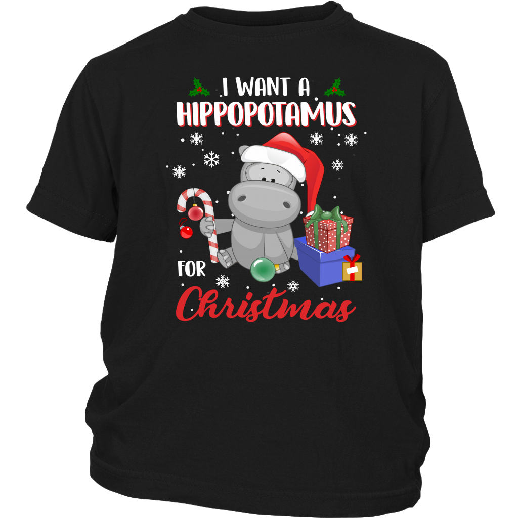 I Want A Hippopotamus For Christmas shirts District Youth Shirt