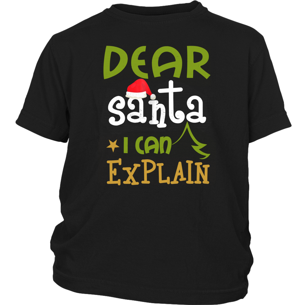 Dear Santa I Can Explain Funny Christmas Shirts District Youth Shirt