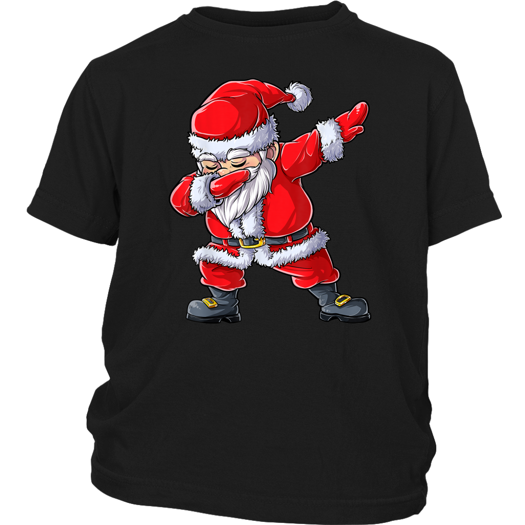 Dabbing Santa Claus Funny Dab Dance Santa Christmas Gift shirts District Youth Shirt