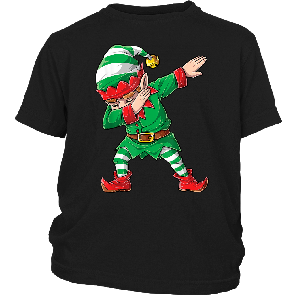 Funny Dabbing Elf shirt Dab Dance Elf Christmas Gift shirts District Youth Shirt