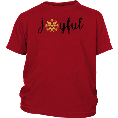 Funny Christmas Joyful Snowflake Shirts District Youth Shirt