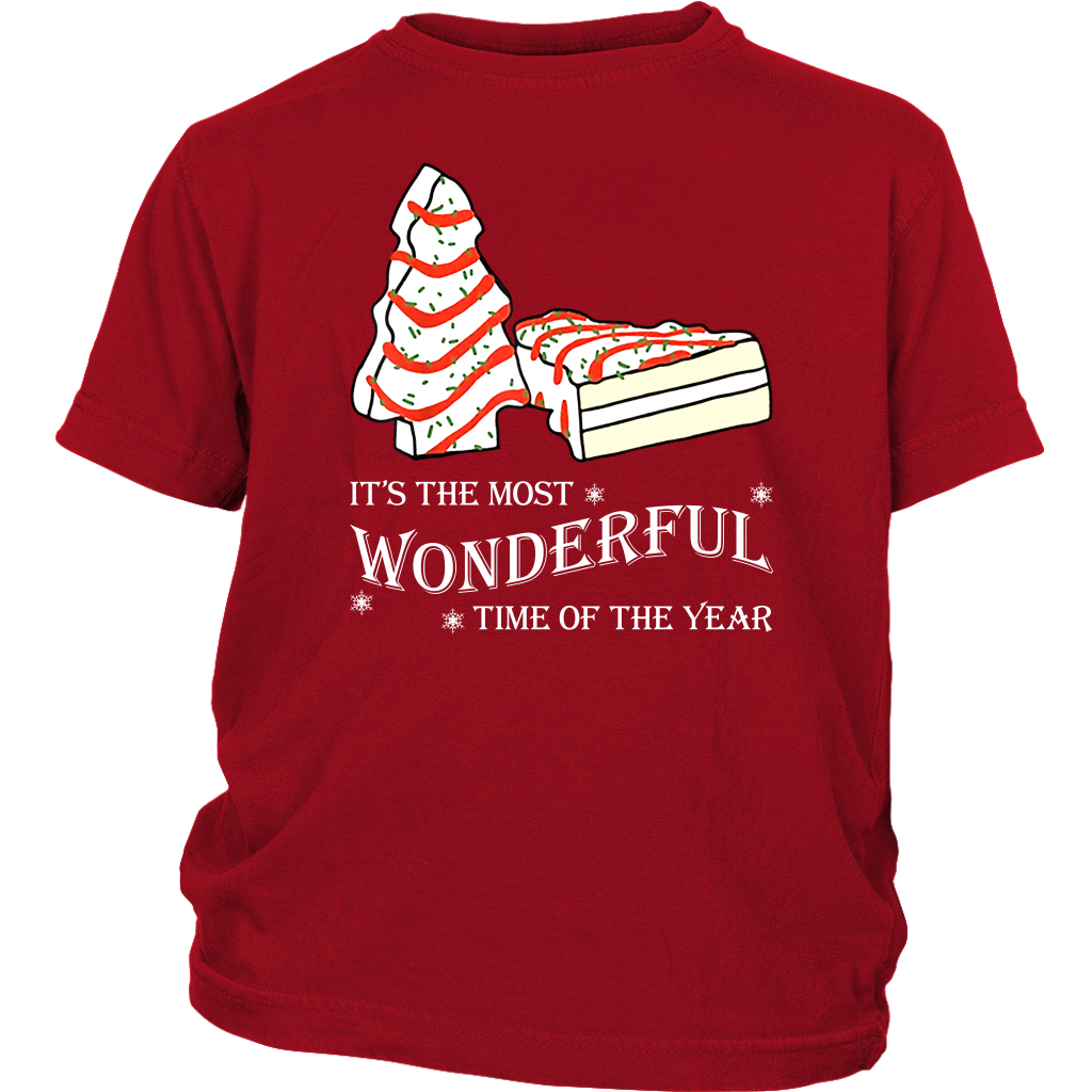 It's The Most Wonderful Time Of The Year shirts Little Debbie Christmas Tree Snackcake District Youth Shirt