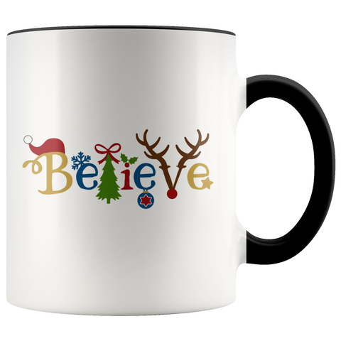 Believe Santa Christmas Mug