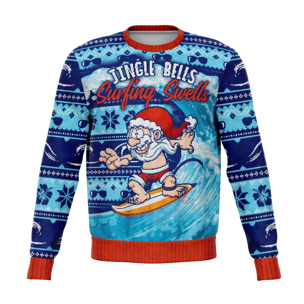 Jingle Bells Surfing Swells UGLY CHRISTMAS SWEATER