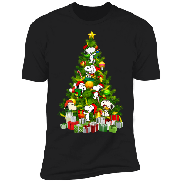 Snoopy Christmas Tree Shirt NL3600 Next Level Premium Short Sleeve T-Shirt