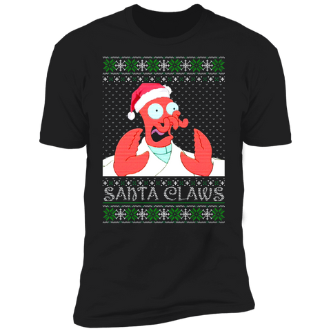 Zoidberg Santa Claws Christmas Ugly Sweatshirt Tank Hoodie Shirt NL3600 Next Level Premium Short Sleeve T-Shirt