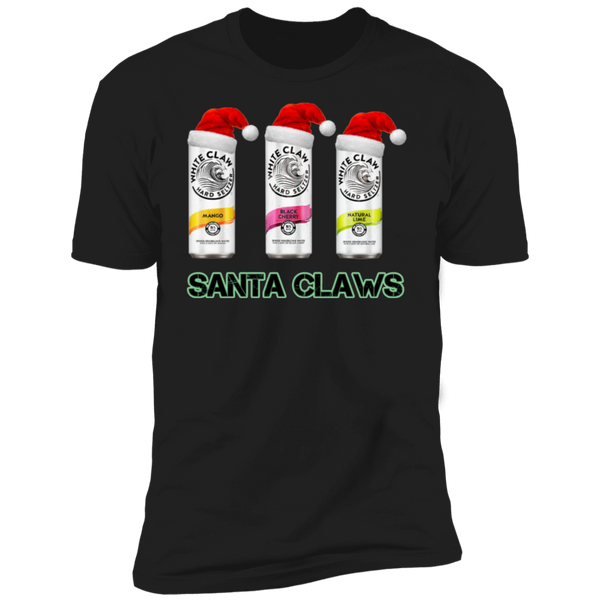 Santa Claws White Claw Christmas T Shirt NL3600 Next Level Premium Short Sleeve T-Shirt