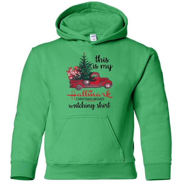 This is My Hallmark Christmas Movie Watching Shirt Kids/Youth G185B Gildan Youth Pullover Hoodie