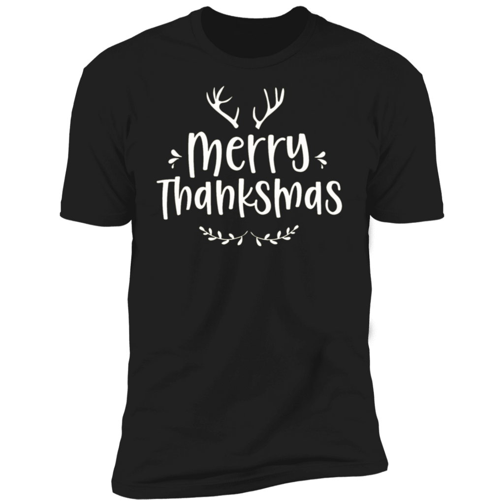 MERRY THANKSMAS FESTIVE THANKSGIVING CHRISTMAS SHIRT NL3600 Next Level Premium Short Sleeve T-Shirt