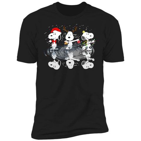 Snoopy reflection Christmas shirt NL3600 Next Level Premium Short Sleeve T-Shirt