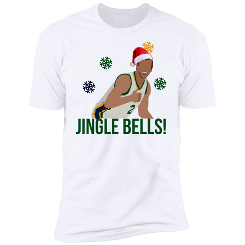 Joe Jingles 'Jingle Bells' Christmas Apparel - Utah Jazz NBA Shirt NL3600 Next Level Premium Short Sleeve T-Shirt