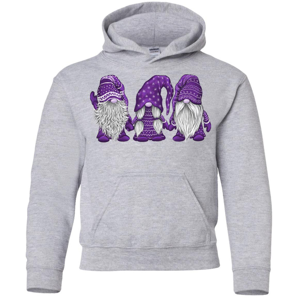 Scandinavian Purple Gnomes Christmas shirts Purple Gnomies Santa Gnome G185B Gildan Youth Pullover Hoodie