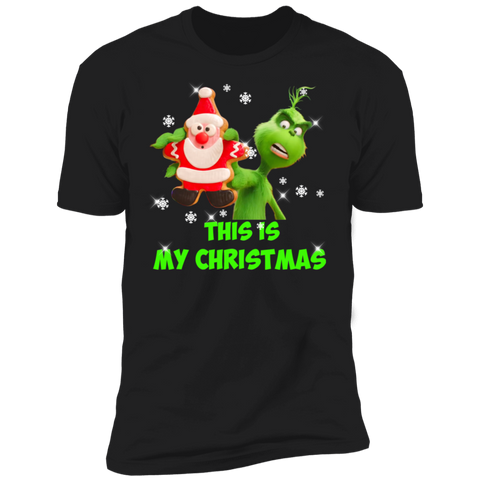The Grinch This Is My Christmas Shirt NL3600 Next Level Premium Short Sleeve T-Shirt