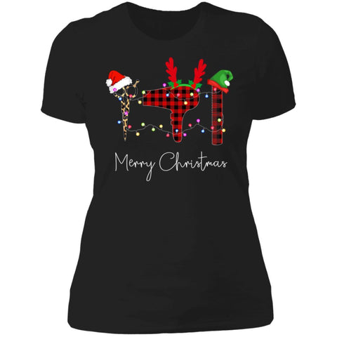 Icons Hair Stylist Light Merry Christmas shirts NL3900 Next Level Ladies' Boyfriend T-Shirt