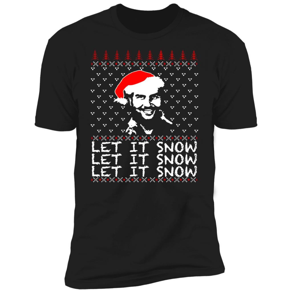 PABLO ESCOBAR LET IT SNOW CHRISTMAS UGLY SHIRT NL3600 Next Level Premium Short Sleeve T-Shirt