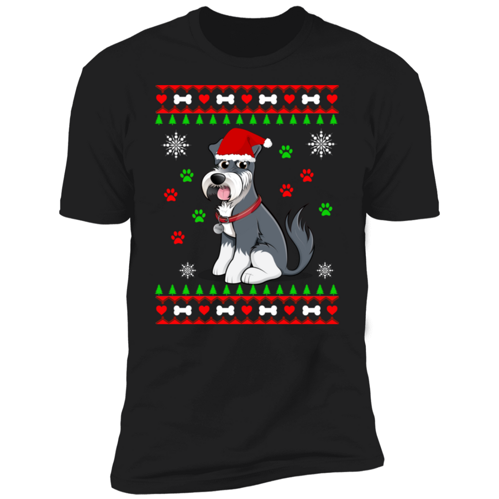 Schnauzer Christmas sweater Shirt NL3600 Next Level Premium Short Sleeve T-Shirt