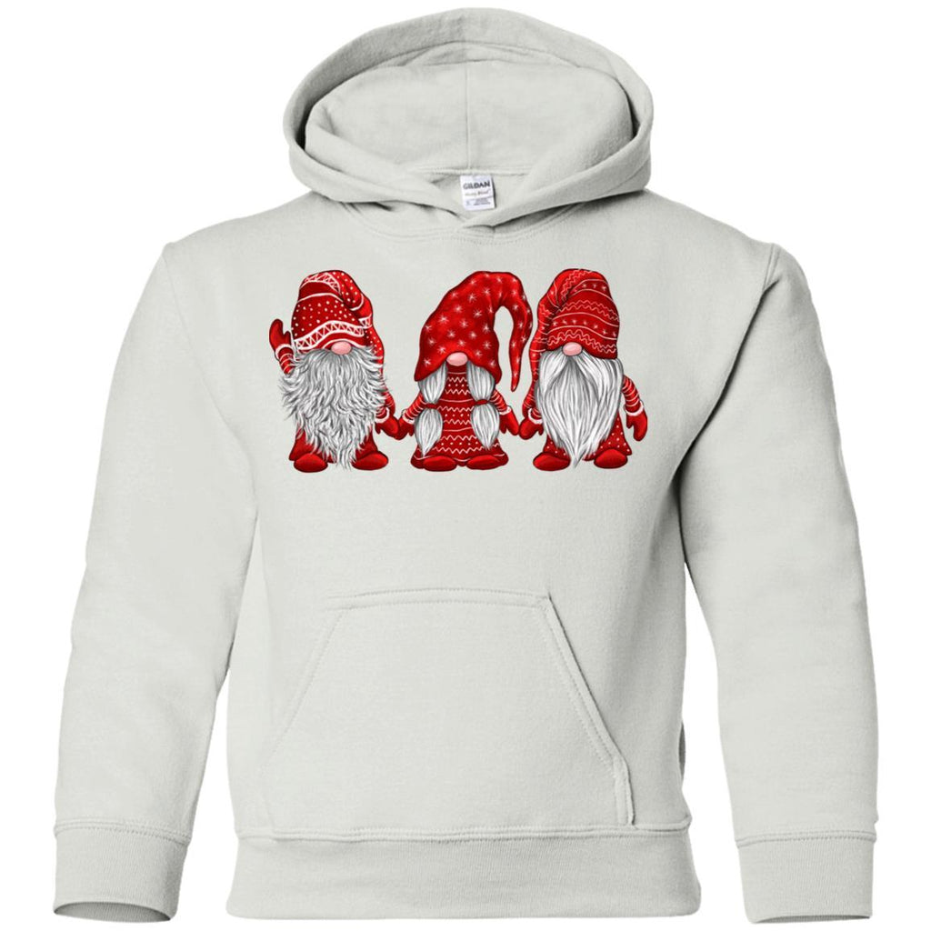Scandinavian Red Gnomes Christmas shirts Kids/Youth G185B Gildan Youth Pullover Hoodie