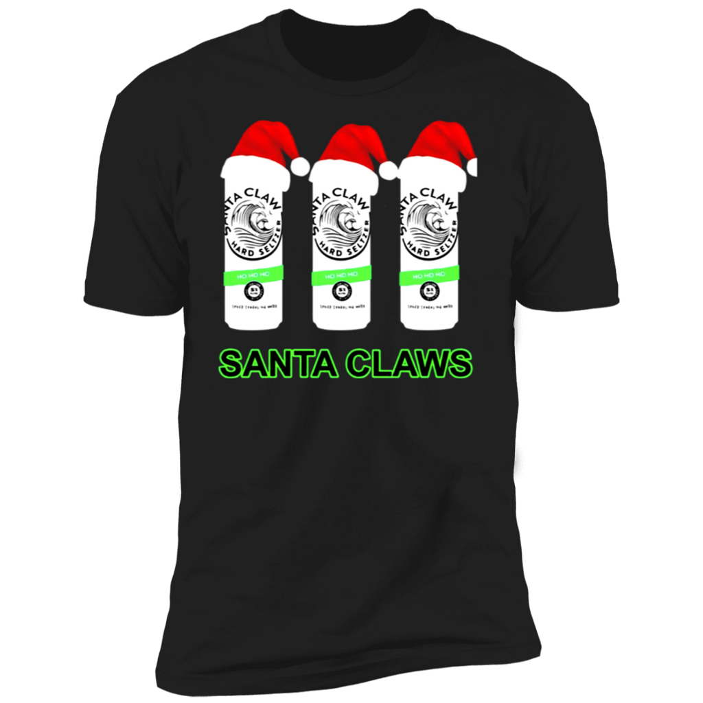 Santa Claws White Claw Hard Seltzer Christmas Sweatshirt Hoodie Ls Shirt NL3600 Next Level Premium Short Sleeve T-Shirt