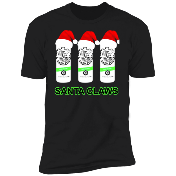 Santa Claws White Claw Hard Seltzer Christmas Sweatshirt Hoodie Ls Shirt NL3600 Next Level Premium Short Sleeve T-Shirt