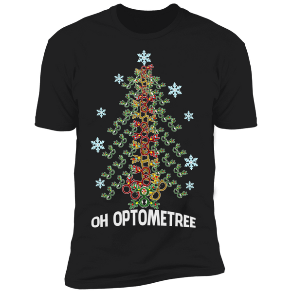 Oh Optometree Christmas Tree Shirt NL3600 Next Level Premium Short Sleeve T-Shirt