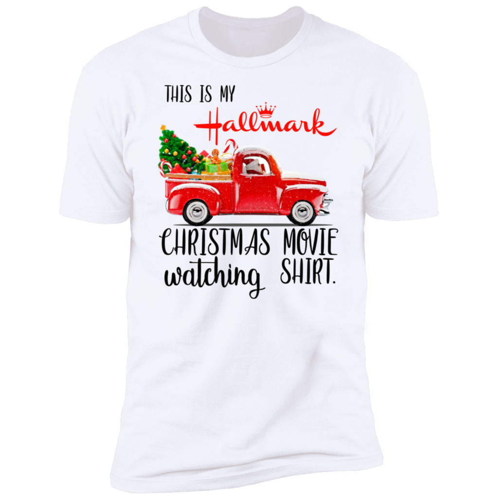 This is My Hallmark Christmas Movie Watching Shirt Funny Santa Claus Drive Truck Shirt NL3600 Next Level Premium Short Sleeve T-Shirt