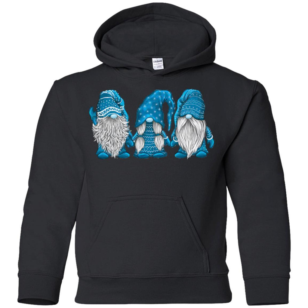 Scandinavian Blue Gnomes Christmas shirts Blue Gnomies Santa Gnome G185B Gildan Youth Pullover Hoodie