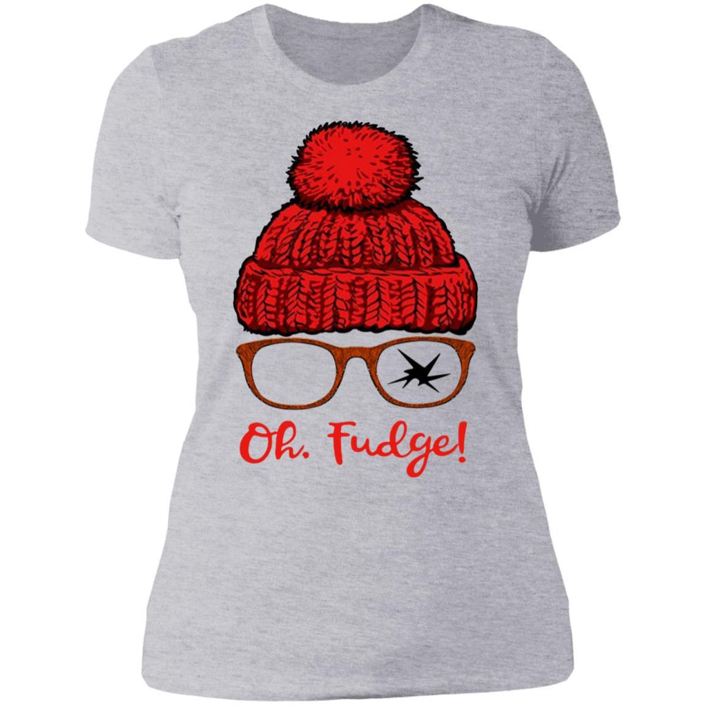 Oh Fudge shirts Funny Christmas Candies Geek Nerd NL3900 Next Level Ladies' Boyfriend T-Shirt