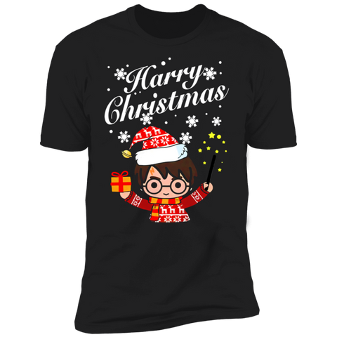 Merry Christmas Harry Poster Harry Christmas Shirt NL3600 Next Level Premium Short Sleeve T-Shirt