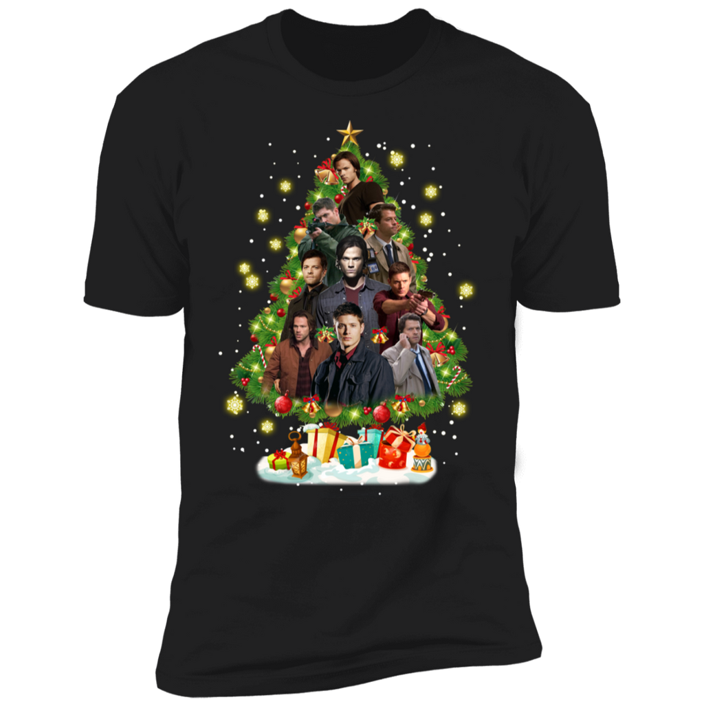 Supernatural Christmas Tree Shirt NL3600 Next Level Premium Short Sleeve T-Shirt