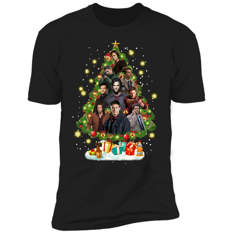 Supernatural Christmas Tree Shirt NL3600 Next Level Premium Short Sleeve T-Shirt