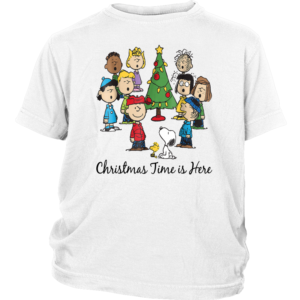 Christmas Time is Here T Shirts Funny District Youth Shirt