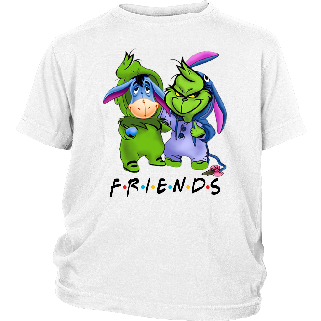 Funny Baby Eeyore and Grinch Friends Christmas Shirts District Youth Shirt