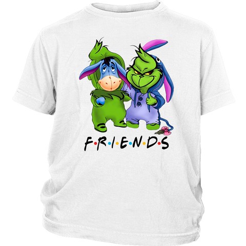 Funny Baby Eeyore and Grinch Friends Christmas Shirts District Youth Shirt