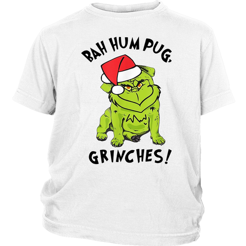 Funny Grinch Bah Humbug Santa Christmas shirts District Youth Shirt