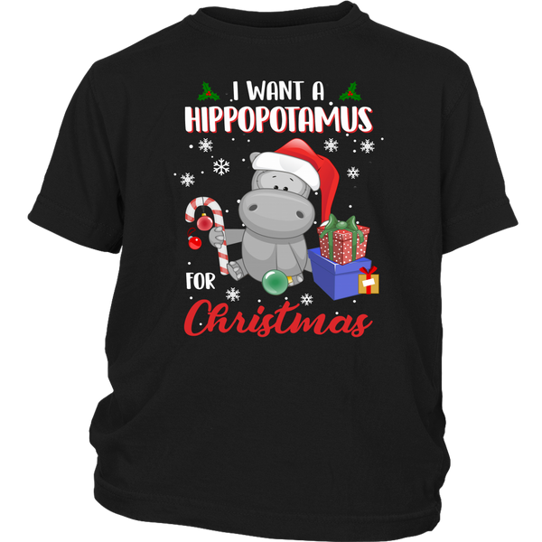 I Want A Hippopotamus For Christmas shirts District Youth Shirt