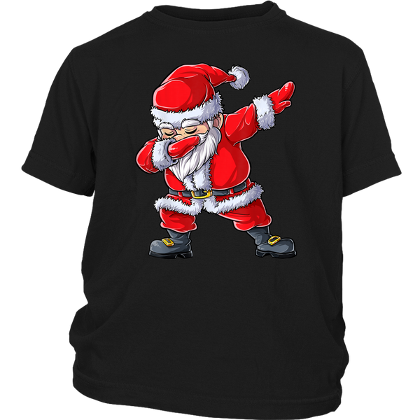 Dabbing Santa Claus Funny Dab Dance Santa Christmas Gift shirts District Youth Shirt
