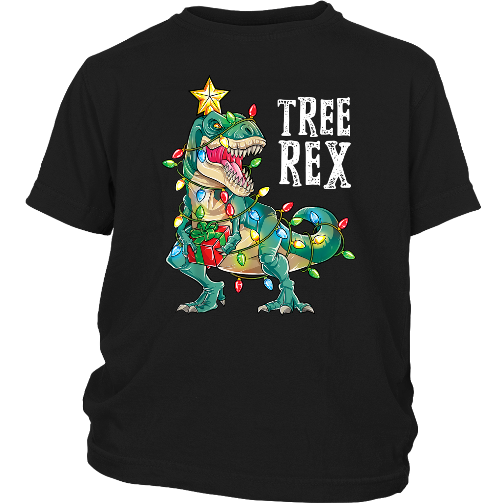Dinosaur Tree Rex Funny Christmas Costume shirts District Youth Shirt