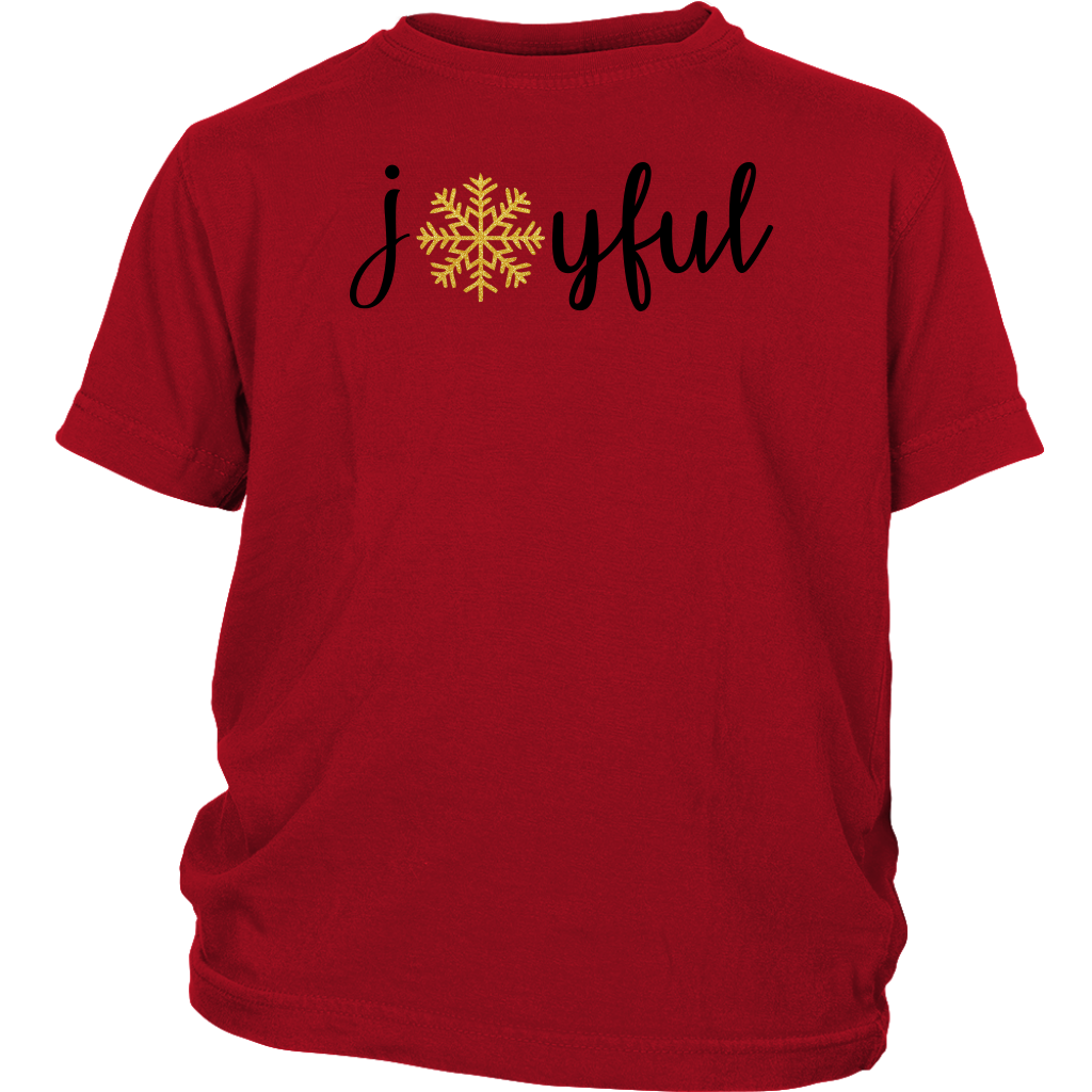 Funny Christmas Joyful Snowflake Shirts District Youth Shirt