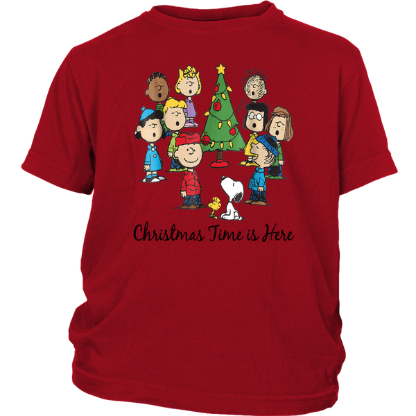 Christmas Time is Here T Shirts Funny District Youth Shirt