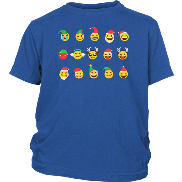 Funny Christmas Cute Emoji tshirts Funny Emotion Emoji shirt District Youth Shirt