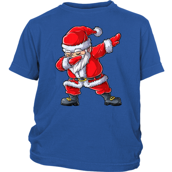 Dabbing Santa Claus Funny Dab Dance Santa Christmas Gift shirts District Youth Shirt